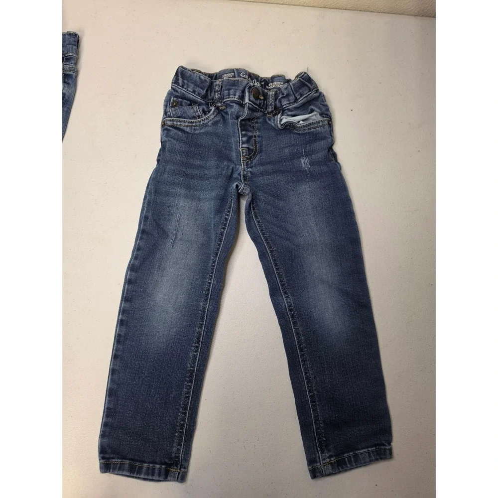 Lot of 4 Kids Jeans Size 4T Old Navy Cat & Jack Jordache Blue Denim Pants